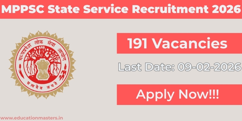 MPPSC (SSE) State Service Recruitment
